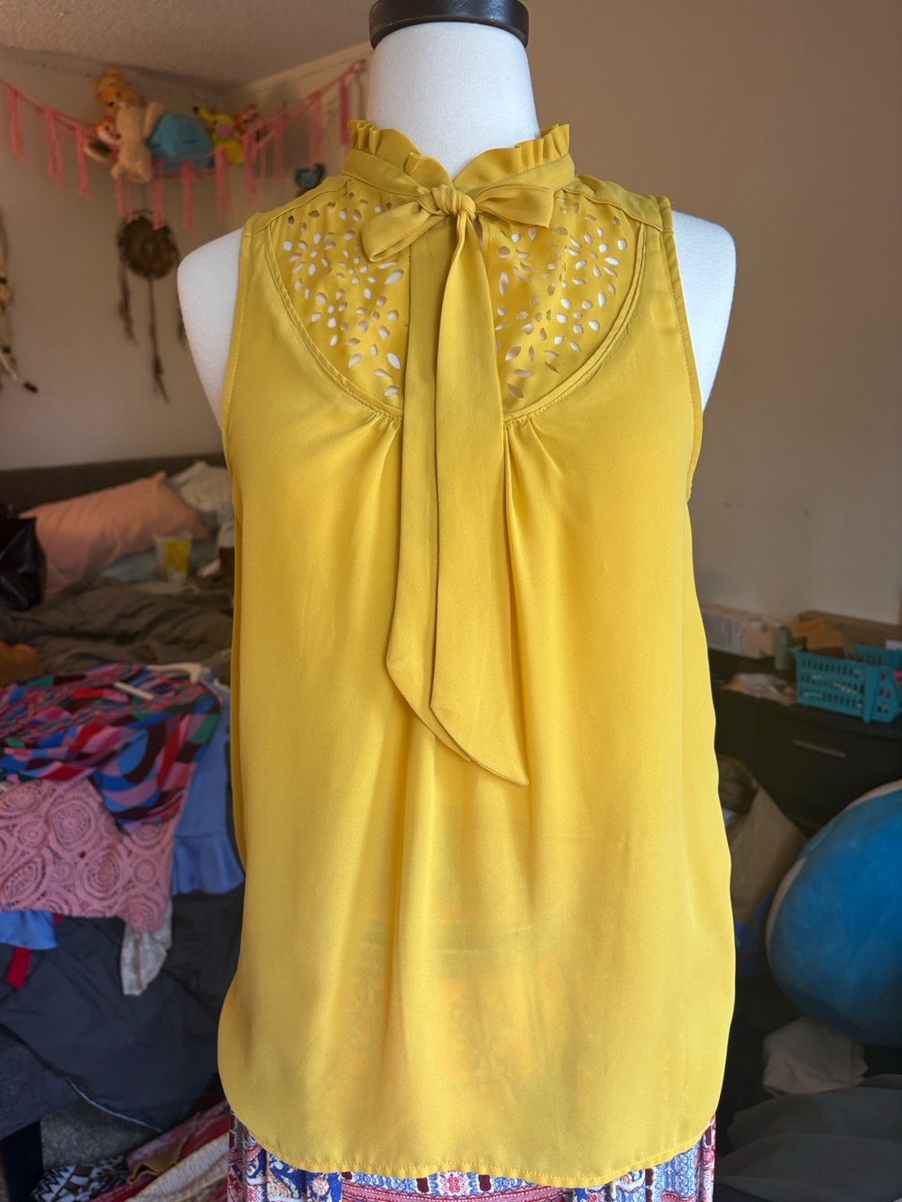 Maeve Tie-Neck Blouse - Picture 3 of 9